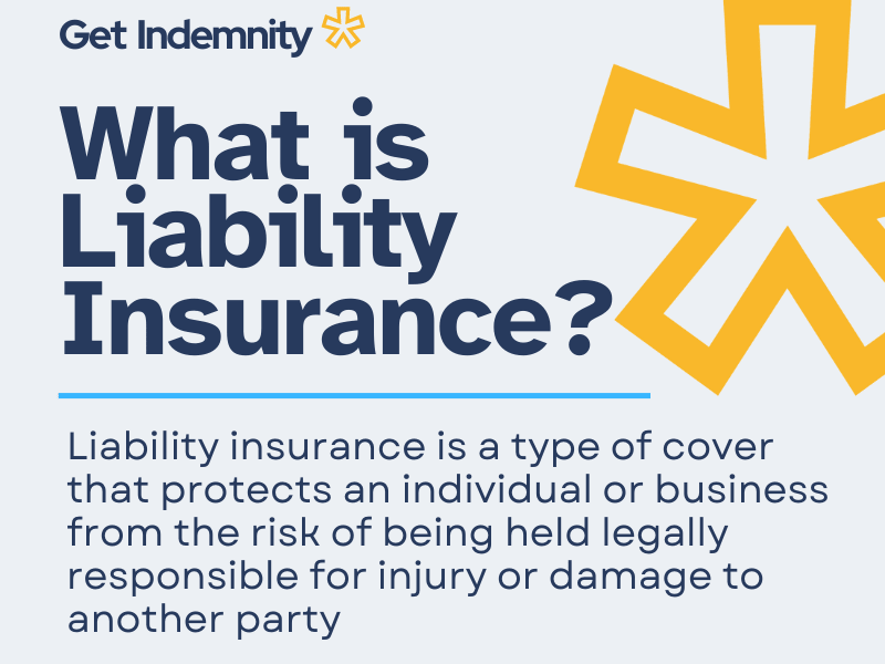 Liability insurance protects from the risk of being held legally responsible for injury or damage to another party