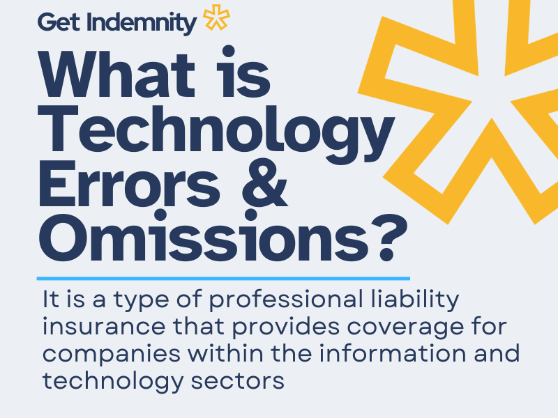 What is technology errors and omissions insurance? It is a professional indemnity insurance for companies in the IT sectors