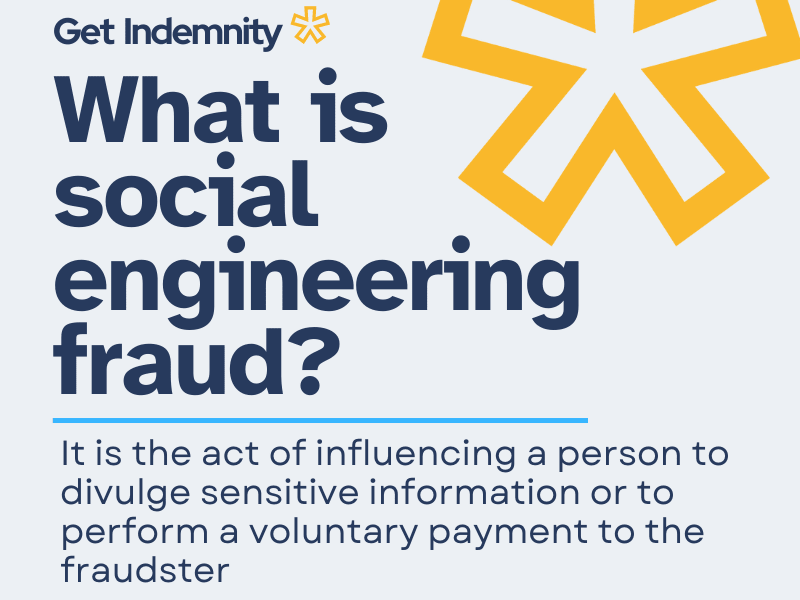 What is social engineering fraud? It is the act of influencing a person to divulge sensitive information or to perform a voluntary payment